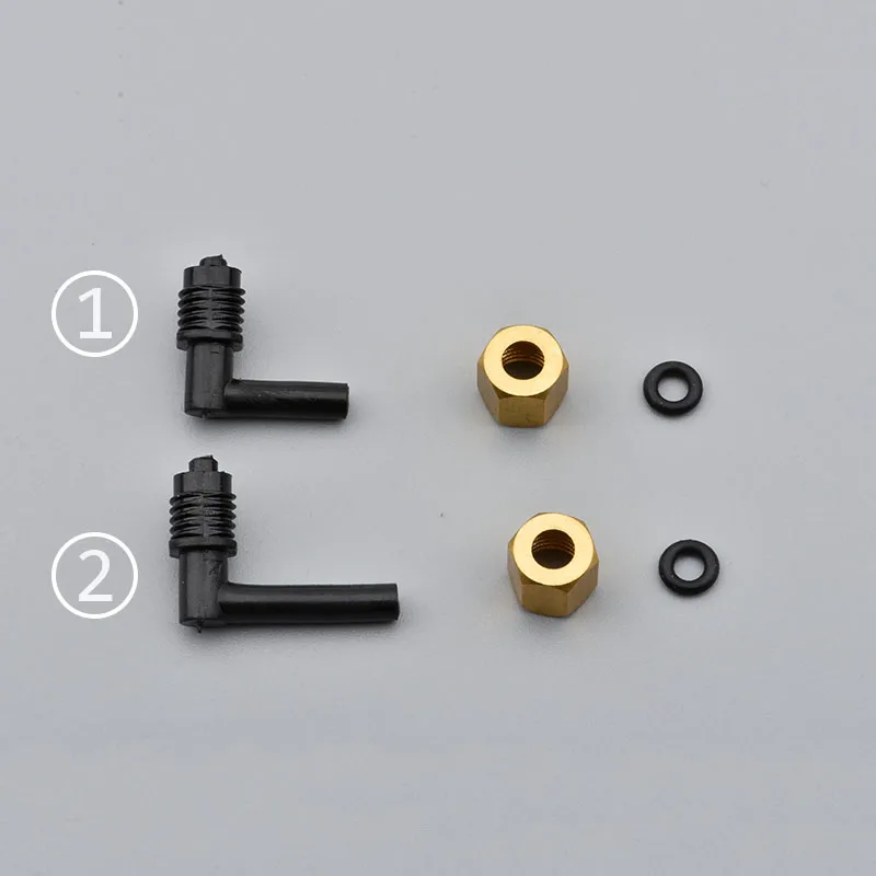 

10PCS digital printer DX5 ink damper connector for Epson 4880 4800 4450 4400 L shape plastic ink tube fittings with copper nut