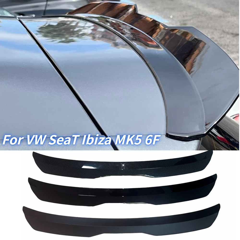 

Hatchback Rear Trunk Roof Spoiler Splitter Wing Lip For Volkswagen SeaT Ibiza MK5 6F 2017-2021 Decoration Strips Car Accessories