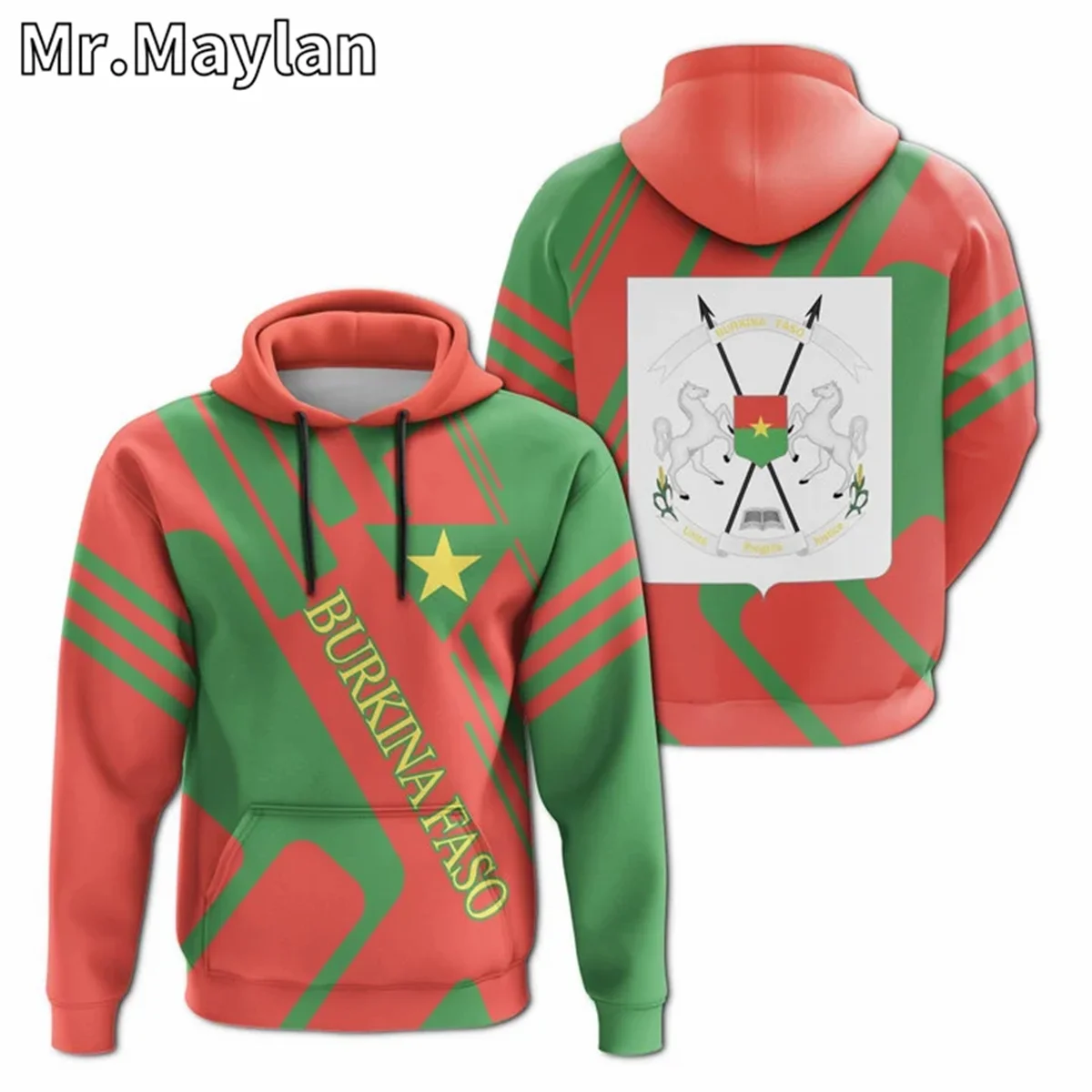 

AFRICAN HOODIE BURKINA FASO Flag 3D Full Printed Unisex Hoodies Men/Women Streetwear Zip Pullover Casual Jacket Tracksuits Z-21