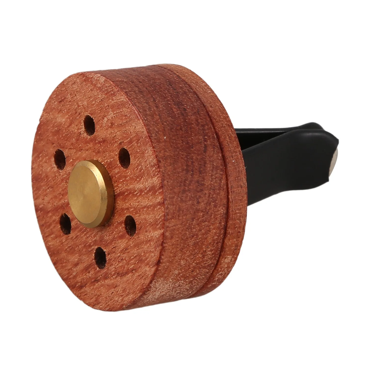 Essential Oil Diffuser For Car With Vent Clip, Wooden Stainless Steel Lava Stone Aromatherapy Diffuser Locket Mini Air