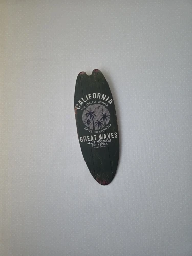 Beach Themed Vintage Wooden Surfboard Sign photo review