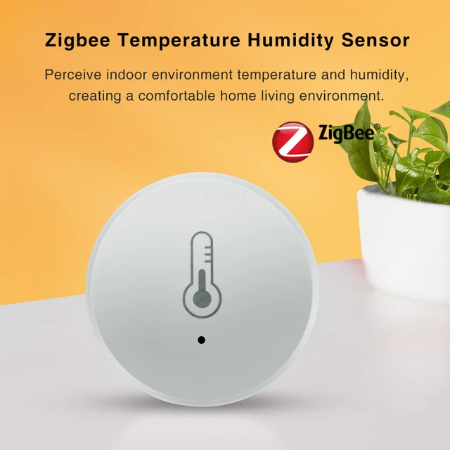 Tuya Zigbee Temperature And Humidity Sensor Voice Control Intelligent Home Hygrometer Real-time Monitoring Voice Alexa 4