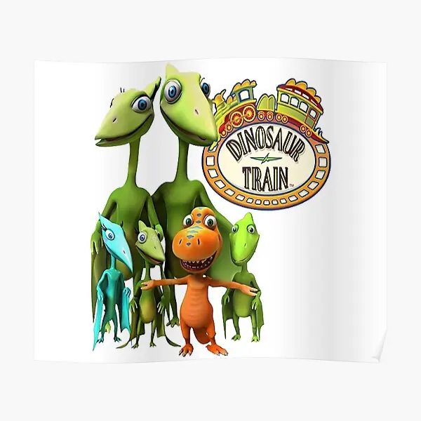 

Dinosaur Train Poster Modern Picture Art Mural Funny Home Wall Print Decor Painting Vintage Room Decoration No Frame