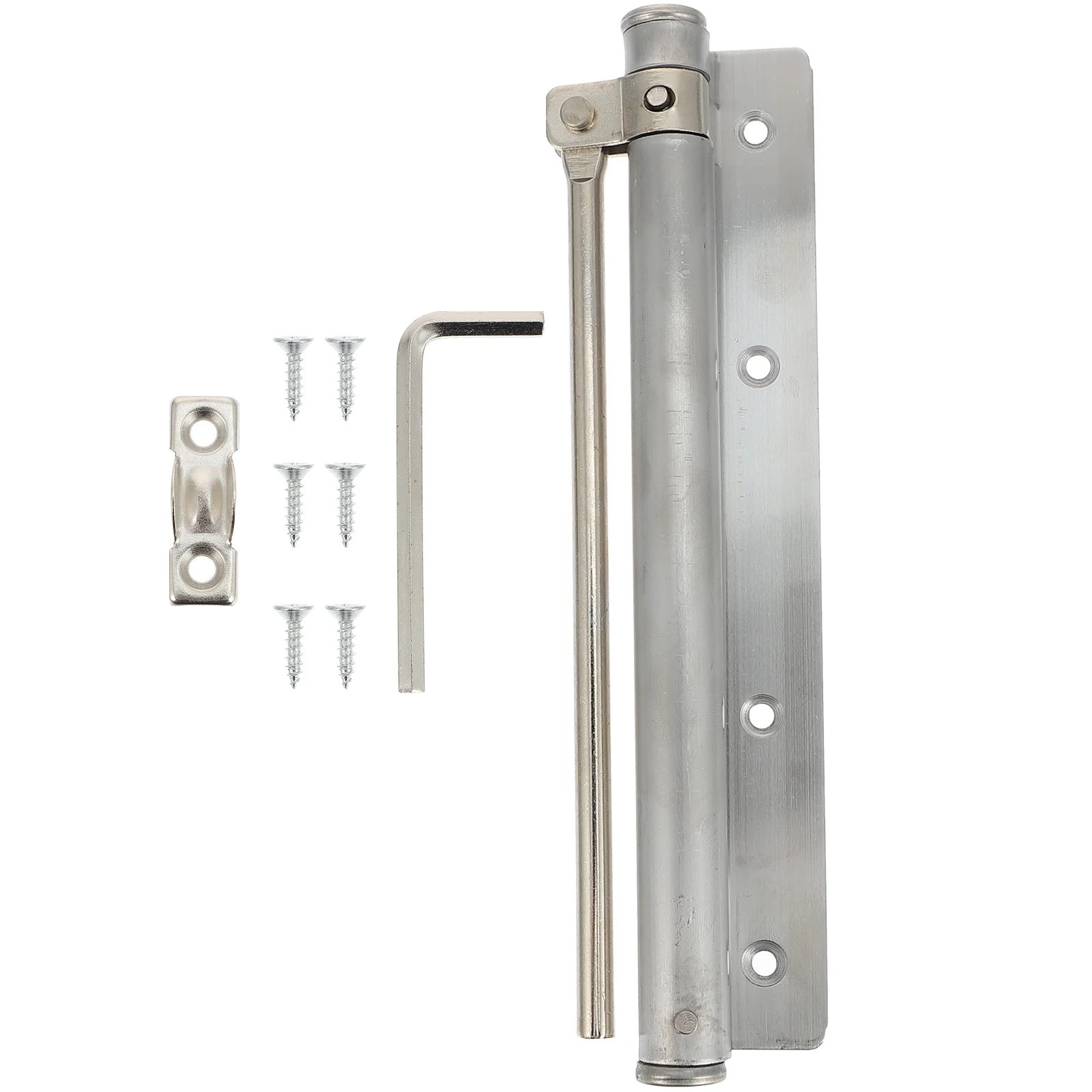 Spring Adjustable Stainless Steel Door Closer Reliable Closing Controller Automatic Safety Stopper Hotel Gate Door