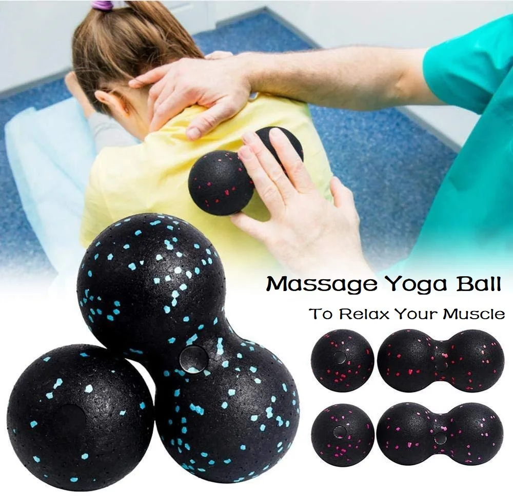 Massage Ball Fitness Ball EPP Lacrosse Myofascia Ball Peanut Massage Ball High Density Lightweight Fitness Body Fascia Exercise Relieve Pain Yoga