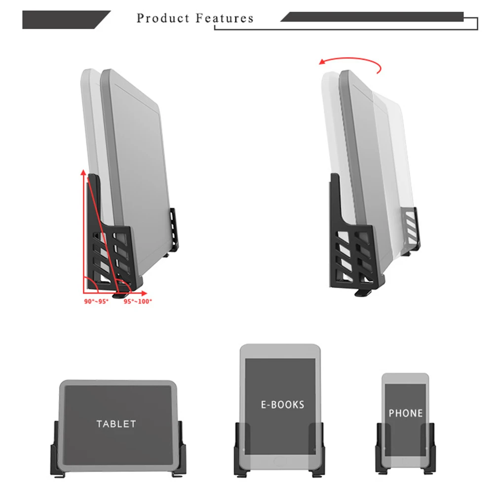 Tablet Wall Mount Stand Phone Holder Adjustable Stand Bracket 2pcs For iPad/iPhone Tablet Accessories