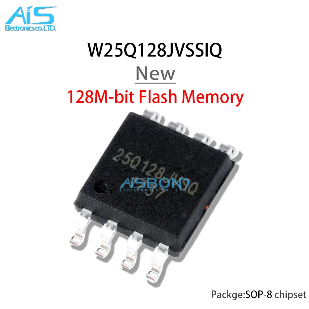 

New W25Q128JVSIQ W25Q128JVSSIQ 25Q128JVSQ 3V 128M-bit Flash memory IC SOP-8 Chip