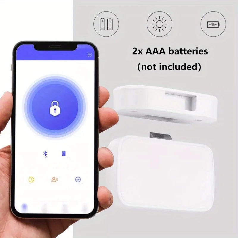 Anti-Theft APP bluetooth Drawer Lock Wireless Smart Security Lock Keyless Invisible Child Safety Cabinet Locks Switch for Home O