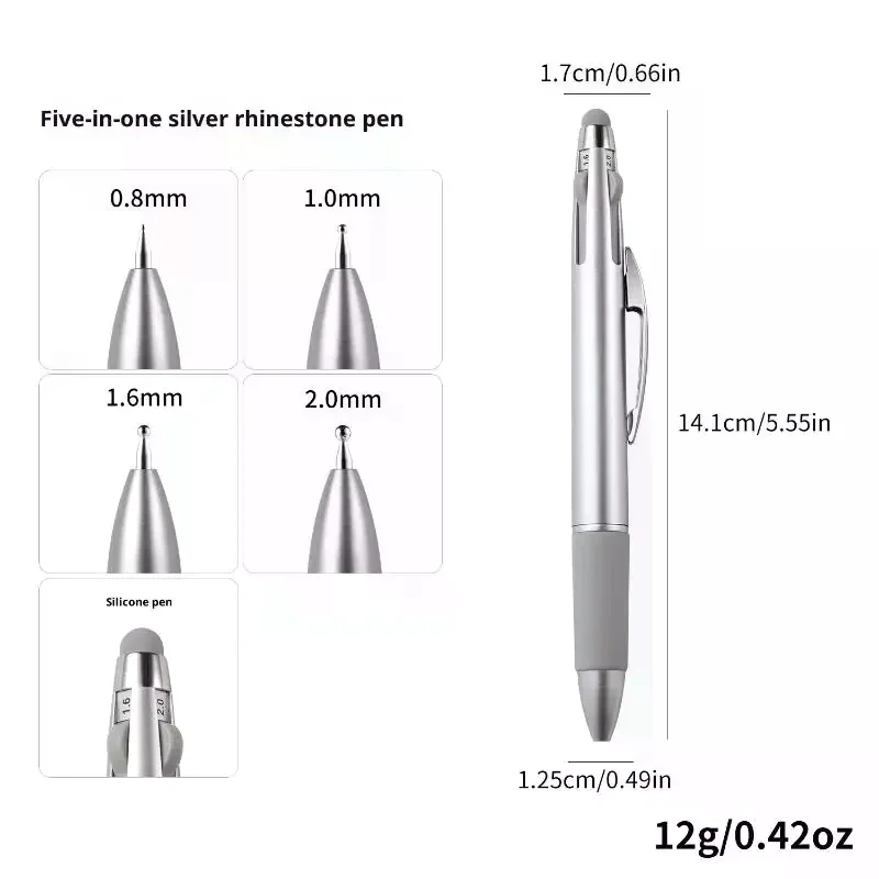 4in1 네일 도팅펜 네일아트 도팅 도구 볼펜 디자인 네일아트 팁 도트 페인트 매니큐어 키트