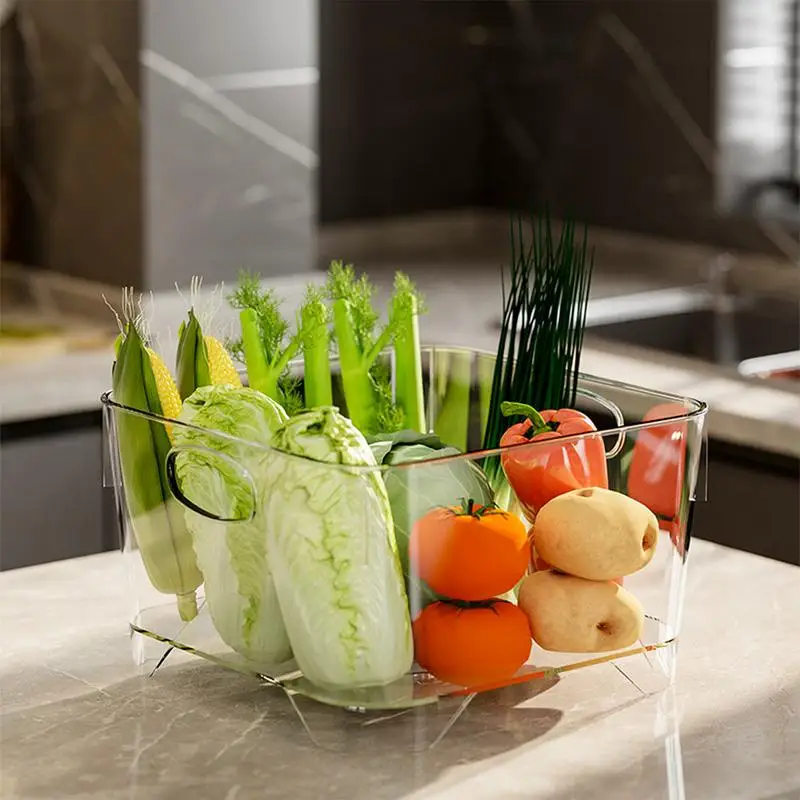 

Vegetable Draining Basket Kitchen Fruit Basket Washing Vegetable Baskets Colander Fruits Vegetables Washing Drain Basket