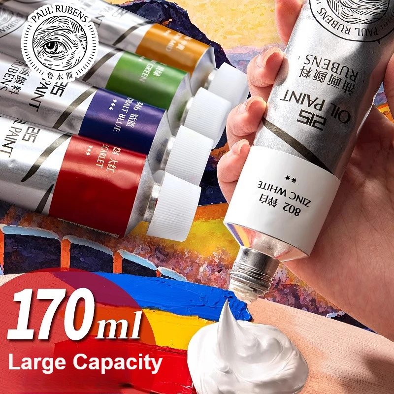 1 pezzo di vernice ad olio Paul Rubens, tubi grandi da 170 ml, vernice professionale a base di olio con elevata saturazione, consistenza cremosa e consistenza 1