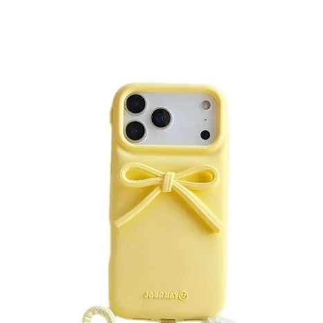 Elegant 3D Bow Silicone Phone Case - Minimalist, Shock-Resistant, Soft Design