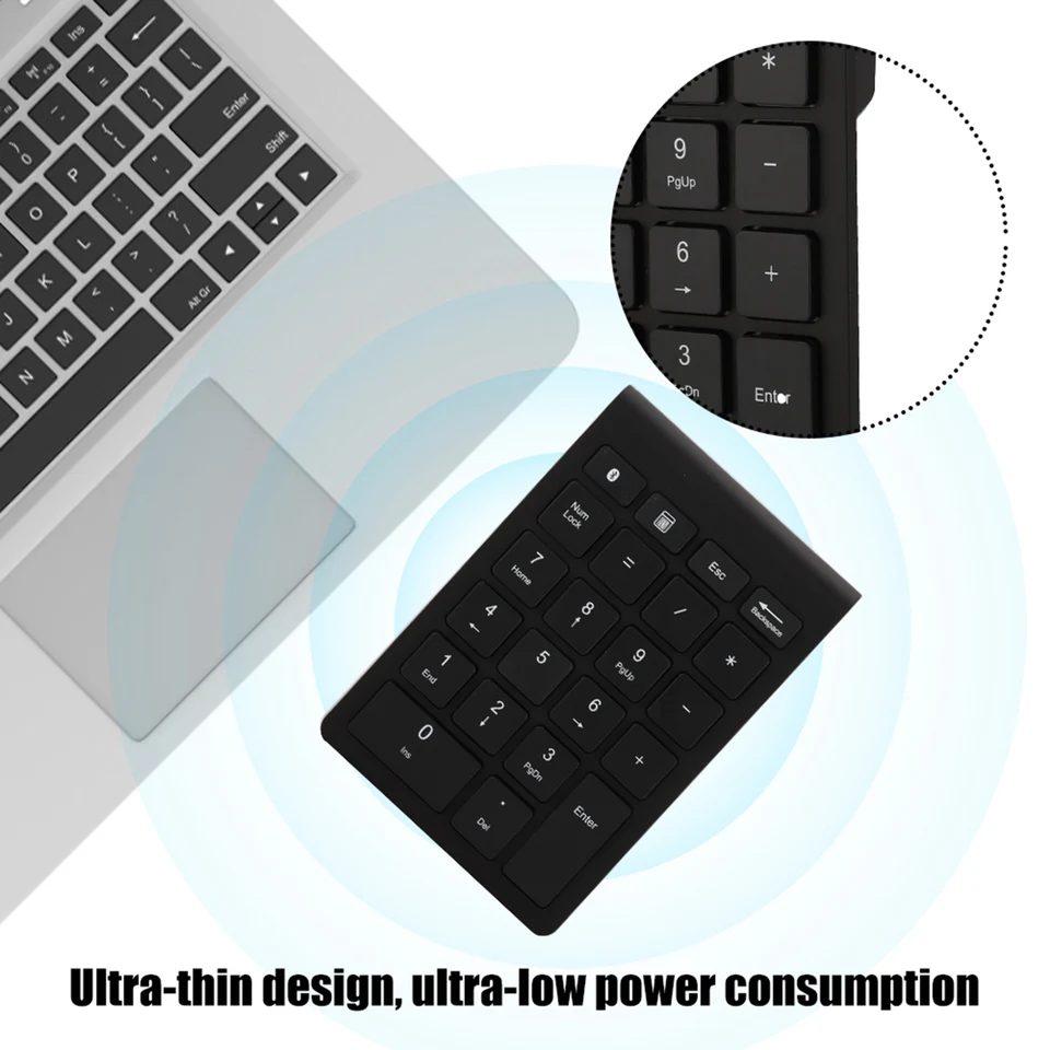Trust Tastiera Wireless Mini Tastiera Numerica Con Tastierino Numerico ...