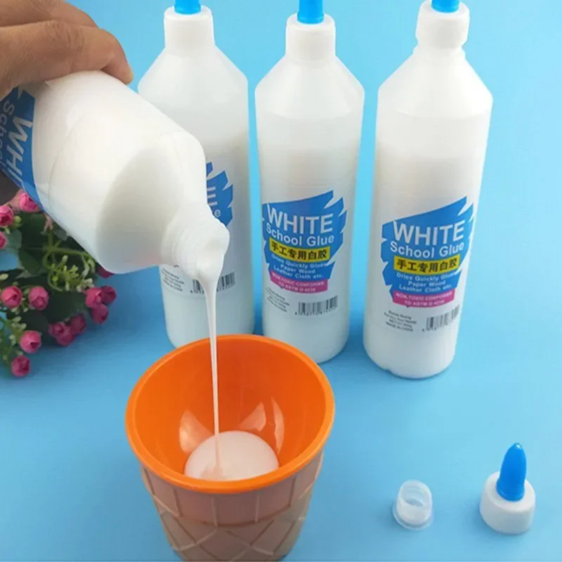 250ml White Glue School Office Supply High-Capacity Fast Dry Liquid Adhesive Student Handwork Paper Crafts Tool Safety Non-Toxic - 3
