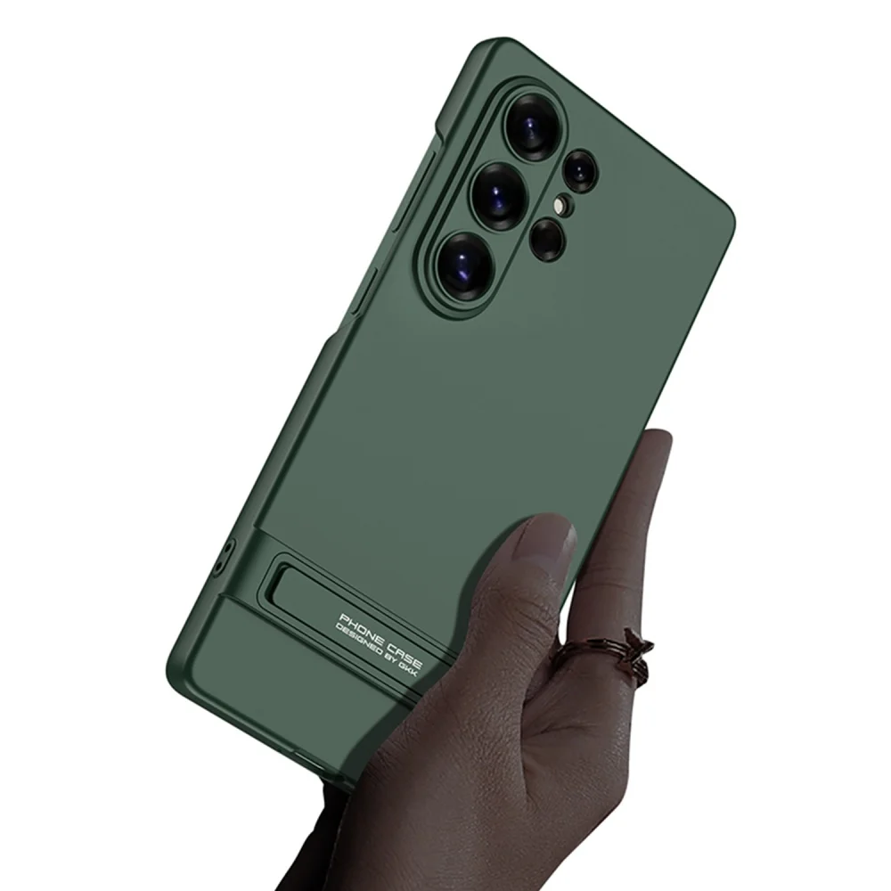 Ultra Thin Shockproof Invisible Fold Stand Phone Case with Hard Protection