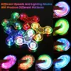 LED Light Up Fidget Spinner Luminous Finger Toy Hand Spinner Stress Reduction and Anxiety Relief Party Favors for Kids Adults 4