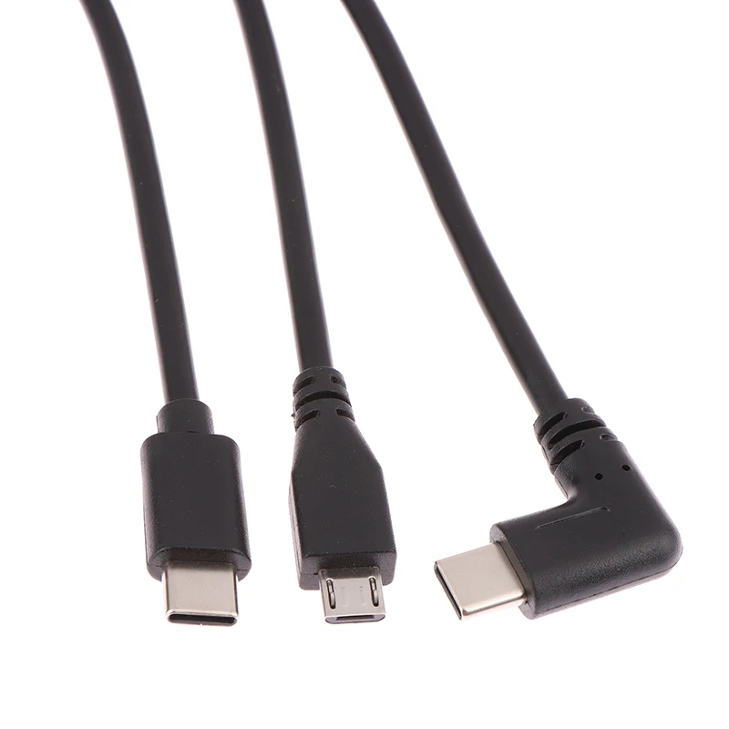 USB Type C to Micro USB Panel Mount Extension Cable - Male to Female Extender Cord
