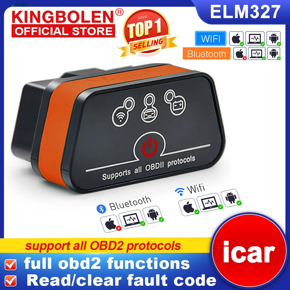 OBD 2 ELM327 WIFI Diagnosi Reset Scanner OBD Auto IPhone IPad Android Smartphone 736400 - Foto 3