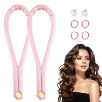 Bigoudis doux sans chaleur tige à friser bandeau sans chaleur bigoudis boucles paresseuses dormir pendant la nuit Flexi tiges outils de coiffure 2