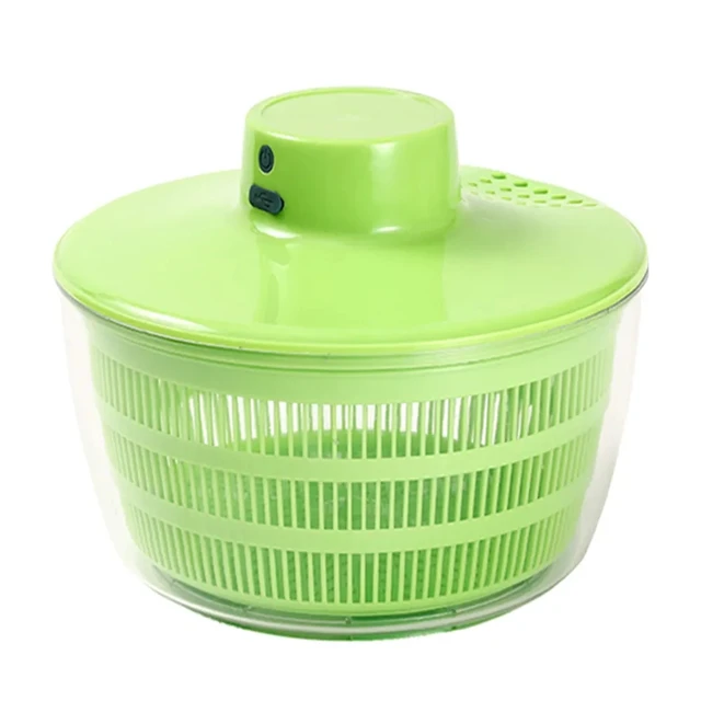 Large Salad Spinner & Vegetable Spinner 4.5 Easy Water Drain System &  Compact St