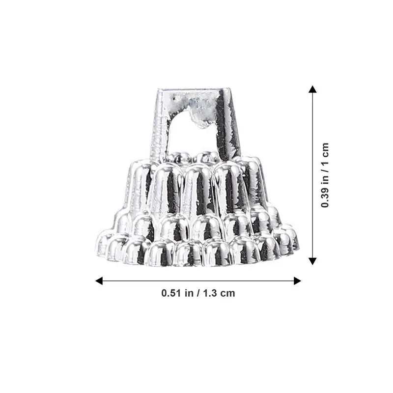 Christmas Decor Ornament Caps Pendant Ball Hooks Tops Cap Bead End Topper Baubles Hangers Accessories Balls Tree Top christmas decorations