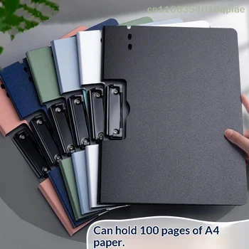 Cartella portadocumenti A4 con copertina - Portadocumenti con clip per affari e scuola, articoli di cancelleria per ufficio, porta carta