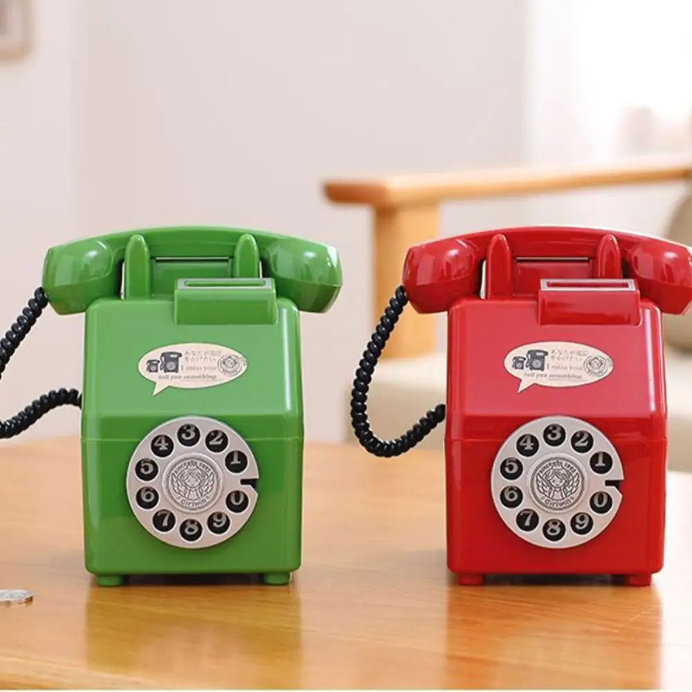 Salvadanaio a forma di telefono retro creativo per bambini_voghion.com