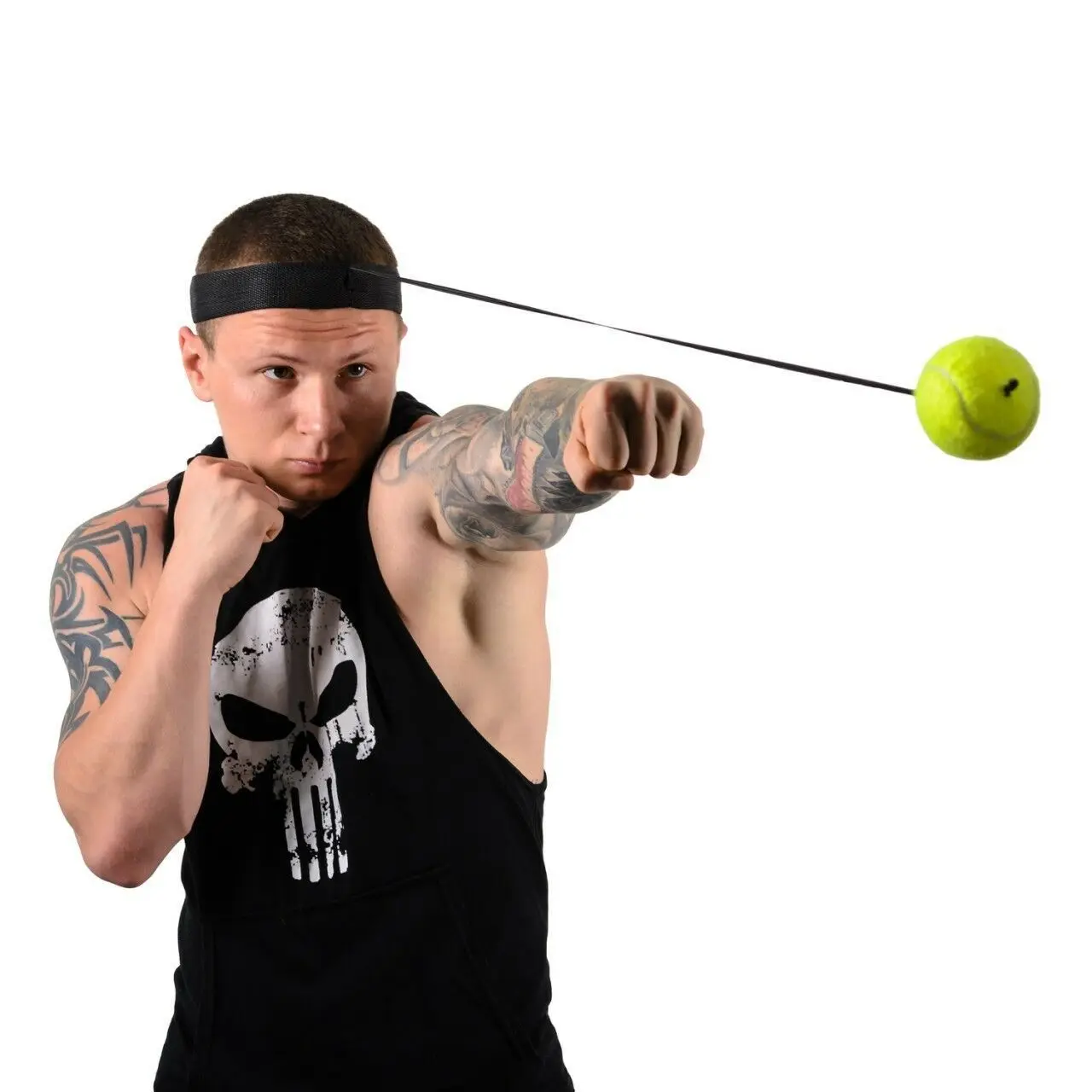 Boxing Reflex Ball Head-mounted Boxing Speed Ball Head Band Sanda Combat AgilityTraining Equipment Home Gym Workout Ftiness