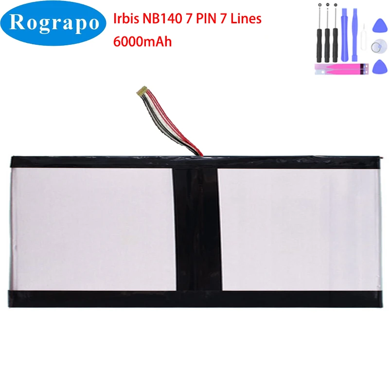 Bateria do Portátil do Caderno da Íris Nb140 Pin Fio Plugue Novo 7.6v 6000mah