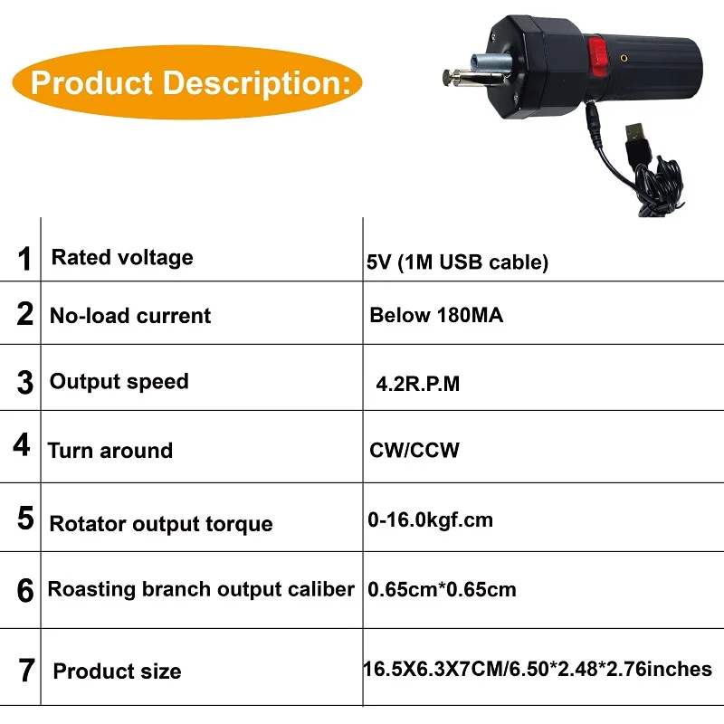 BBQ Parts Electric Grill Motor Grill Rotisserie Spit Motors Rotating Bbq Espeto Para Churrasco Eletrico Motor 110V/220V 6
