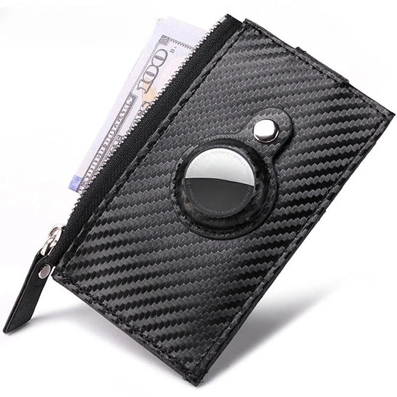 Fashion RFID Slim tasca minimalista Walle con custodia protettiva Air Tag porta carte di credito ID multifunzione