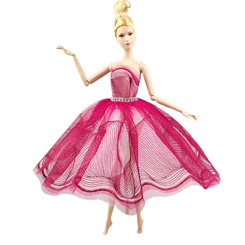 Fashion Waves Ballet Tutu Dress For Barbie Doll Outfit 1/6 Dolls