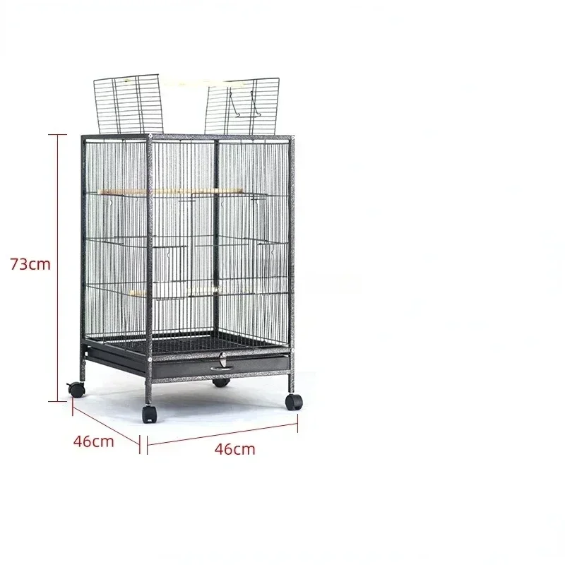 Luxury Large Villa Bird Cages Parrot Canary Breeding Metal Bird Cages Budgie Pet Hut Quail Jaula Pajaros Pet Products WZ50BC