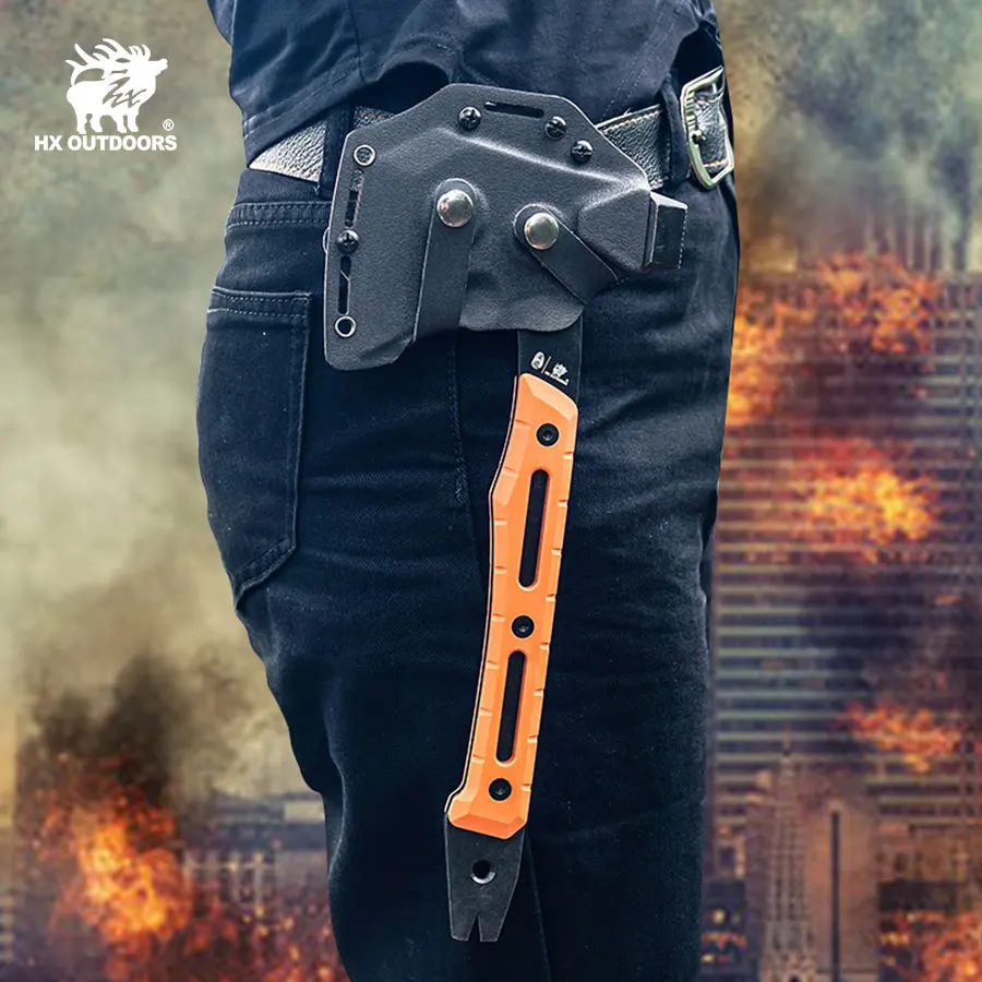 HX OUTDOORS Tactical Survival Axe ,Multi Tool Emergency Gear Tourist AX Tactical Axe Portable Tomahawk Wild Camping Hatchet Tool 6