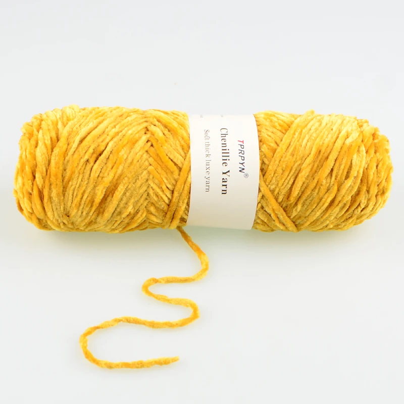 TPRPYN 1PC 100g 110M Chenille Yarn For Knitting Velvet Texturized Knitted Crochet Yarn Soft Warm Line Threads To Knit Needlework 3
