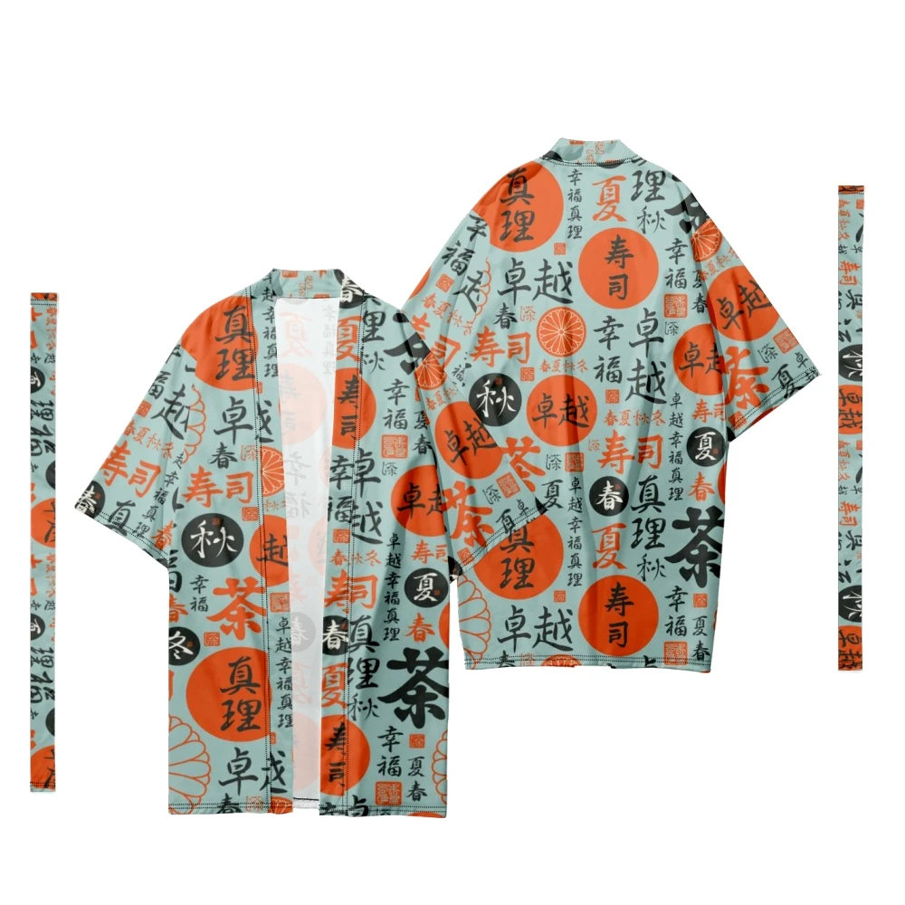 Camicia Kimono Da Uomo Giapponese Tradizionale Sakura Con Motivo A Righe Lungo Kimono Cardigan Da Uomo Samurai Costume Kimono Giacca Yukata 5