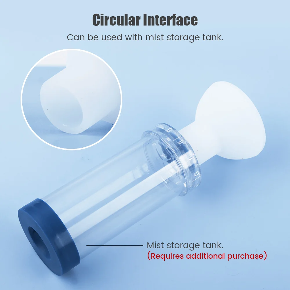 Pet Feline Cat Dog Aerosol Chamber Mask Tank Spacer Assist Inhalation Pump Nebulizer Manual Plastic Silicon Mask Animal Clinic pet inhaler spacer