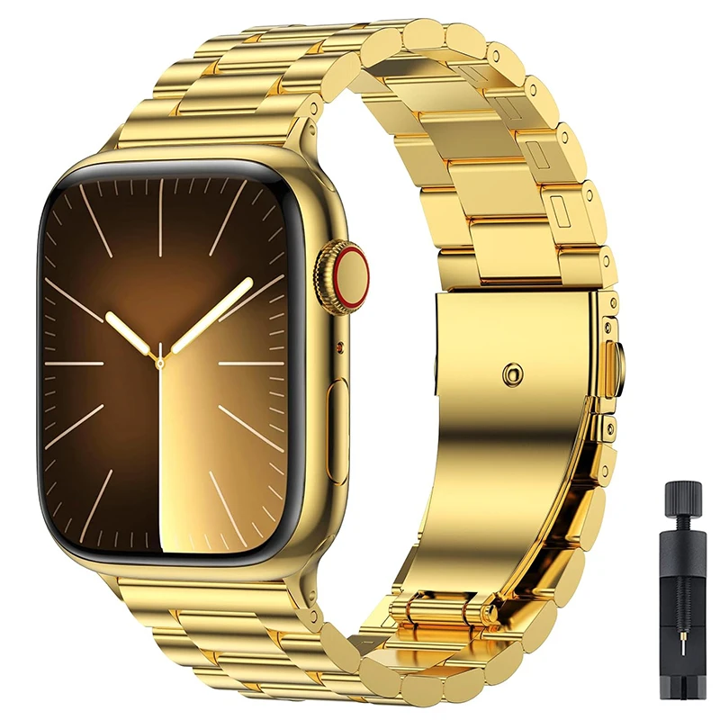 Premium Stainless Steel Watch Strap - Elegant Metal Bracelet