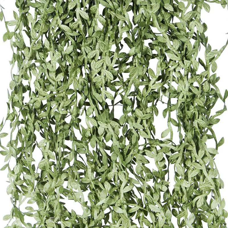 Artificial Vines 40 M Fake Hanging Plants Silk Ivy Artificial Leaf Garlands Simulation Foliage Rattan Green Leaves Decorative Ho