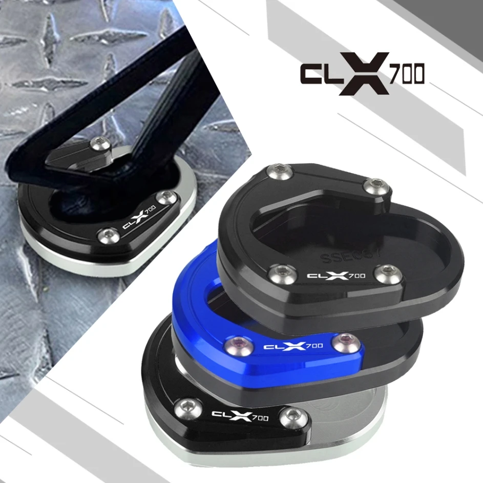 

FOR CFMOTO CL-X700 2020 2021 2022 2023 Motorcycle CL-X 700 CNC Kickstand Foot Plate Side Stand Enlarge Extension cl-x700 20-23