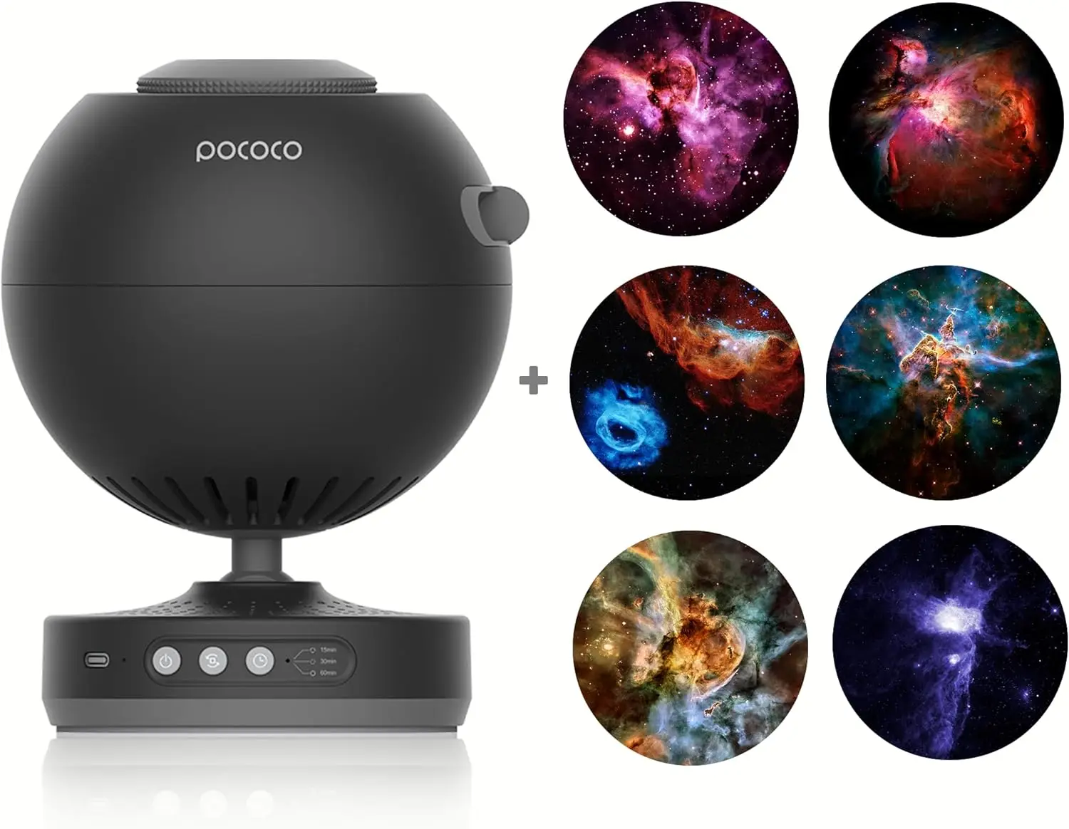 POCOCO Home Planetarium Star Projector, Ultra Clear Galaxy Projector,  Auto-Off Timer, Remote Control, Night Light for Room Decor - AliExpress