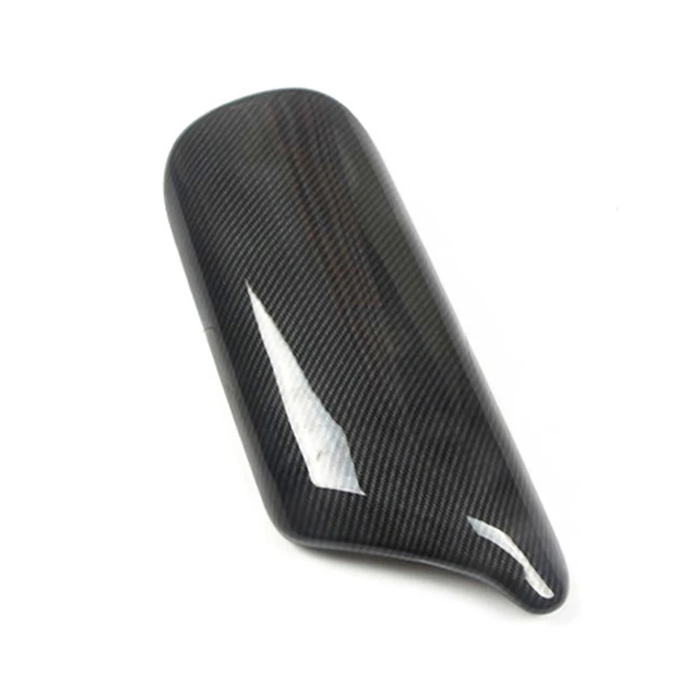 Carbon Fiber Car Center Armrest Cover Panel Chrome - Sporty Auto Interior Accessory