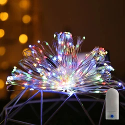 Twinkling LED Fairy String Lights - Battery Powered Decorative Garland for Celebrations and Home Decor (Multicolor)