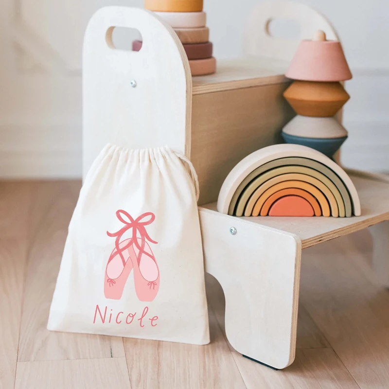 Personalisierter Name Ballett Geburtstag Kordelzug Geschenke Taschen Benutzerdefinierte Mädchen Alles Gute zum Geburtstag Party Dekoration Geschenke Babyparty Zubehör