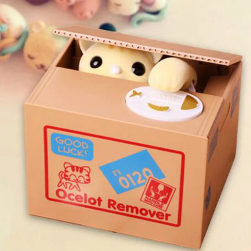 Kreative Sparschweine, Katzen-Sparschweine, Panda-Spardose, automatische Spardose für Kinder MJ070301_voghion.com