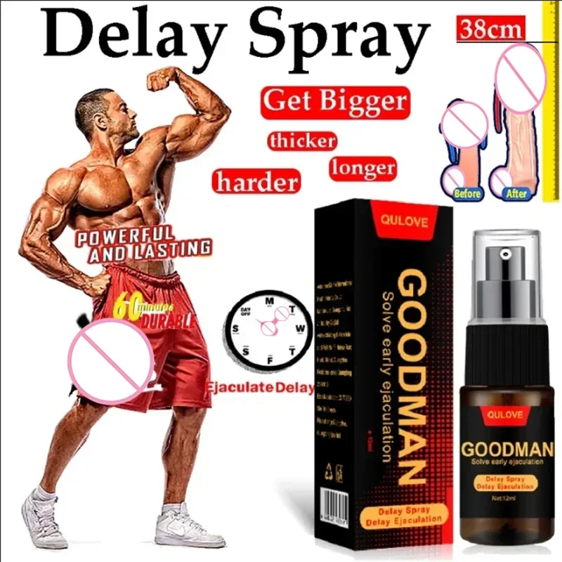 Man Penis Enlargment Oil Sex Delay Spray 60 Minutes External Use Anti Premature Ejaculation