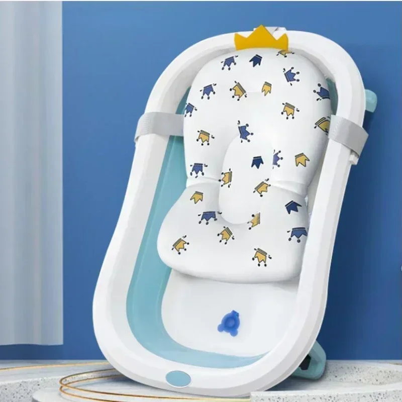 Baby Care Adjustable Infant Shower Bathtub Newborn Baby Bath Net Kids Safety Security Seat Support Toddler Bathing Cradle Bed