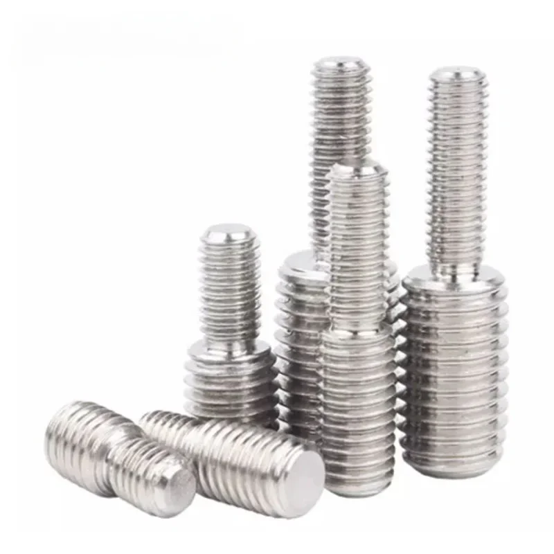 304 Stainless Steel Double Head Transfer Screws M3 M4 M5 M6 M8 M10 M12 M14 M16 M20 Thread Adapter Male to Male Conversion Bolt