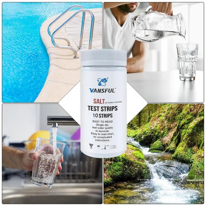 Water Test Strips Water Test Kit Saltwater Detection Strips for Pool PH Paper Chlorine PH Value Alkalinity Strip