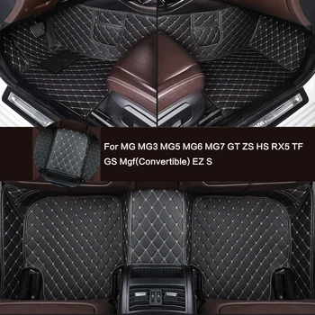 Tappetini per auto personalizzati Tappeto in pelle speciale Accessori per auto per MG MG3 MG5 MG6 MG7 GT ZS HS RX5 TF GS Mgf (Convertibile) EZ S